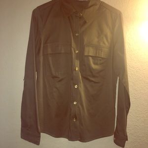 Micheal Kors button down army green size 8